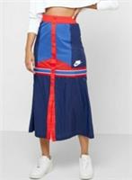 NIKE SPORTSWEAR WOVEN COLOURBLOCK PANELLED MAXI SKIRT BV2995-492 WOMEN S M - S Regular