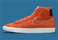 NIKE BLAZER MID '77 FIRST USE - ORANGE, WHITE, BLUE - DC3433 800 - UK 12