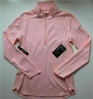 NIKE DRI FIT GOLF HALF ZIP LONG SLEEVE TOP STORM PINK 930149-646 WOMEN XS - XS Regular