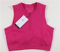 NIKE PRO DRI FIT TRAINING CROPPED CROP HALF ZIP TANK TOP DM6952-621 WOMEN S M L - M Regular
