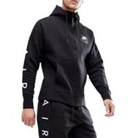 NIKE AIR Mens Hoodie Sweatshirt Long Sleeve Black Hooded Jacket Sportswear Hoody - S Regular