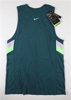NIKE DRI FIT COLOURBLOCK TRAINING TANK TOP DARK TEAL GREEN DA0892-393 WOMEN XS - XS Regular