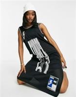 NIKE SPORTSWEAR AIR AF1 FORCE EQUALITY MESH JERSEY LONG DRESS CU6787-010 WOMEN S - S Regular