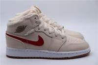 NIKE JORDAN 1 MID UTL GS FLEECE TRAINERS DO2207-264 UNISEX KIDS GIRLS BOYS UK3