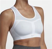 NIKE FE/NOM FLYKNIT SEAMLESS HIGH SUPPORT TRAINING BRA WHITE AJ4047-100 WOMEN XS - XS Regular