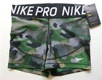 NIKE PRO TRAINING GYM 3" DRI FIT CAMO GRAPHIC PRINT SHORTS BV3131-723 - WOMEN L - L Regular