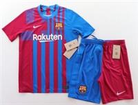 NIKE BARCELONA FC FOOTBALL KIT HOME SHIRT SHORTS CV8222-428 KIDS BOYS GIRLS M L