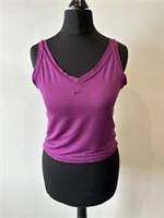 VINTAGE NIKE DRIFIT CROP TOP VEST PURPLE WOMENS SIZE MEDIUM M - NEW WITH TAGS - M Regular