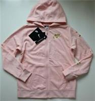 NIKE AIR SPORTSWEAR FLEECE FULL ZIP HOODIE JUMPER PINK - BV2757-682 KIDS GIRLS L