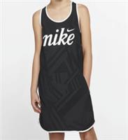 NIKE SPORTSWEAR TEMPO LIGHTWEIGHT WOVEN DRESS - BLACK AQ9168-010 - GIRLS XS S L