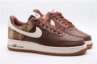 NIKE AF1 AIR FORCE 1 '07 LX TRAINERS - CACAO WOW PLAID DV0791-200 - MEN UK6