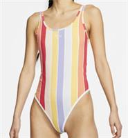 NIKE SPORTSWEAR RETRO STRIPED SLEEVELESS TIGHT BODYSUIT TOP CJ2506-100 - WOMEN S - S Regular