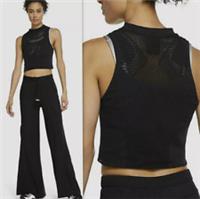 NIKE CITY READY SEAMLESS TRAINING TIGHT CROP TANK TOP BLACK CU5190-010 WOMEN S - S Regular