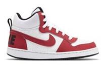 Nike Court Borough Mid (GS) UK Size 3.5_4_4.5 White/Red 839977-103