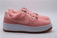 NIKE AF1 AIR FORCE 1 SAGE LOW TRAINERS - CORAL STARDUST AR5339-603 - WOMEN UK3.5