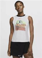 NIKE COURT TENNIS GRAPHIC PRINT DRI FIT TANK TOP - WHITE CI9324-100 - WOMEN XL - XL Regular