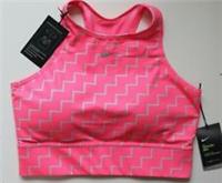 NIKE SWOOSH HIGH NECK MEDIUM SUPPORT TRAINING GYM BRA PINK CJ0729-679 WOMEN XS L - XS Regular