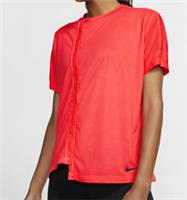 NIKE REBEL CAPSULE DRI FIT JERSEY RUNNING TOP BRIGHT CRIMSON BV3167-671 WOMEN S - S Regular