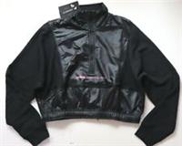NIKE SPORTSWEAR CROPPED 1/4 ZIP WINDBREAKER TOP - BLACK CU6382-010 WOMEN XS S - S Regular