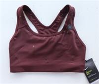 NIKE SWOOSH PRINT DRI FIT SPORTS TRAINING GYM BRA EL DORADO AQ0154-233 WOMEN XS - XS Regular