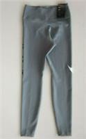 NIKE SWOOSH LOGO RUNNING DRI FIT 7/8 TIGHTS - PARTICLE GREY CJ1979-073 - WOMEN S - S Regular