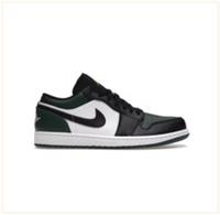 Air Jordan 1 Low Black Green Toe (2021)
