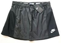 NIKE SPORTSWEAR ADVANCED 15 KNIT WOVEN MINI SKIRT - BLACK 885385-010 - WOMEN M L - M Regular