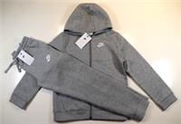 NIKE SPORTSWEAR FLEECE TRACKSUIT - GREY BV3634-063 UNISEX KIDS BOYS GIRLS M L XL