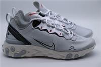 NIKE REACT ELEMENT 55 RUNNING TRAINERS - PURE PLATINUM CU3009-002 - MEN UK6