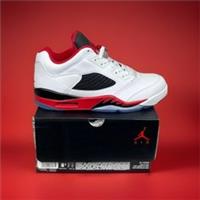 Nike Air Jordan 5 Retro Low " Fire Low" 819171-101, Sz: UK 7.5, EU 42, US 8.5