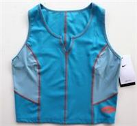 NIKE DRI FIT TRAINING SLEEVELESS CROP TANK TOP - LASER BLUE DM7697-446 WOMEN S - S Regular