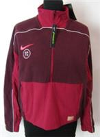 Nike Dry Fit Ladies Half Zip Burgundy Long Sleeved Jacket UK Size Medium - M Regular
