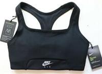 NIKE AIR DRI FIT SWOOSH MEDIUM SUPPORT TRAINING BRA - BLACK CZ7213-010 WOMEN S - S Regular