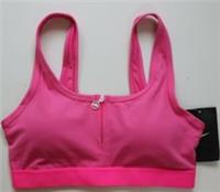 NIKE ENGINEERED MEDIUM SUPPORT FRONT ZIP TRAINING BRA - PINK CJ5859-698 WOMEN XS - XS Regular