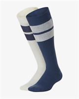 NIKE SWOOSH CUSHIONED OTC OVER THE CALF SOCKS 2PACK SX7312-903 UNISEX KIDS UK2-5
