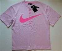NIKE SPORTSWEAR SWOOSH JERSEY OVERSIZED SHORT SLEEVE TOP CU5682-663 - WOMEN XS - XS Regular