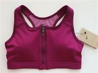 NIKE DRI FIT SWOOSH ZIP MEDIUM SUPPORT GYM TRAINING BRA DD1205-610 - WOMEN S - S Regular
