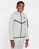 Size 12-13 Years - Nike Tech Fleece Junior Kids Zip Hoodie Grey Large - RRP £65!