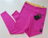 NIKE ONE ICON CLASH TIGHT FIT TRAINING GYM LEGGINGS - PINK CJ4145-601 WOMEN S M - S Regular