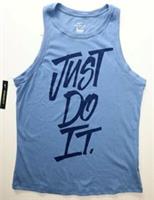 NIKE DRI FIT LOGO JERSEY TRAINING GYM TANK TOP - INDIGO BQ3282-458 - WOMEN S - S Regular