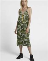 NIKE SPORTSWEAR CAMO WOVEN STRAPPY TUNIC DRESS - 932367-072 - WOMEN XS S M - S Regular