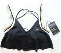 NIKE INDY MESH JERSEY GLAM SPORTS GYM TRAINING BRA - BLACK BV4897-010 WOMEN S - S Regular