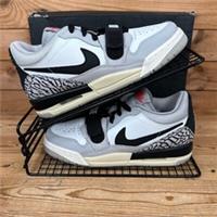 Nike Trainers Womens Size UK 3.5 Jordan Legacy 312 Grey Fire Red Black Shoes GS