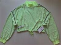 NIKE CITY READY FLEECE TRAINING LOOSE CROP TOP - BARELY VOLT CJ4907-701 WOMEN S - S Regular