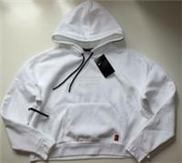 NIKE COURT TENNIS FRENCH TERRY CROPPED HOODIE - WHITE 933781-100 WOMEN XL - XL Regular