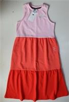 NIKE SPORTSWEAR FRENCH TERRY COLOURBLOCK LONG MAXI DRESS DD7133-663 KIDS GIRLS M