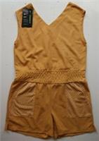 NIKE DRI FIT TRAINING ROMPER 1-PIECE OUTFIT TAN DA1360-204 KIDS GIRLS M