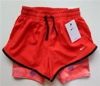 NIKE DRI FIT TEMPO FUN PRINT 2IN1 RUNNING SHORTS RED DD7631-673 KIDS GIRLS M