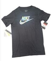 Nike Air Boys Sportswear T Shirt Futura Graphic Print Logo Crew Neck Tee