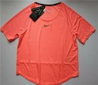 NIKE ICON CLASH RUNNING SHORT SLEEVE TOP - ORANGE CU3345-809 WOMEN S - S Regular